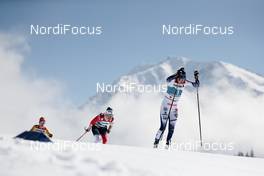 06.03.2021, Oberstdorf, Germany (GER): Katharina Hennig (GER), Heidi Weng (NOR), Ebba Andersson (SWE), (l-r)  - FIS nordic world ski championships cross-country, 30km women, Oberstdorf (GER). www.nordicfocus.com. © Modica/NordicFocus. Every downloaded picture is fee-liable.