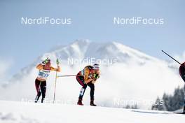 06.03.2021, Oberstdorf, Germany (GER): Sofie Krehl (GER), Pia Fink (GER), (l-r) - FIS nordic world ski championships cross-country, 30km women, Oberstdorf (GER). www.nordicfocus.com. © Modica/NordicFocus. Every downloaded picture is fee-liable.