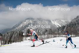 06.03.2021, Oberstdorf, Germany (GER): Anne Kjersti Kalvaa (NOR), Johanna Matintalo (FIN), (l-r)  - FIS nordic world ski championships cross-country, 30km women, Oberstdorf (GER). www.nordicfocus.com. © Modica/NordicFocus. Every downloaded picture is fee-liable.