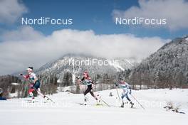 06.03.2021, Oberstdorf, Germany (GER): Ebba Andersson (SWE), Heidi Weng (NOR), Teresa Stadlober (AUT), Frida Karlsson (SWE), (l-r)  - FIS nordic world ski championships cross-country, 30km women, Oberstdorf (GER). www.nordicfocus.com. © Modica/NordicFocus. Every downloaded picture is fee-liable.