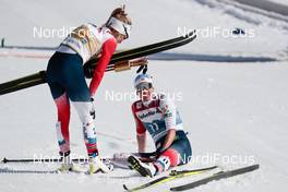 06.03.2021, Oberstdorf, Germany (GER): Therese Johaug (NOR), Heidi Weng (NOR), (l-r)  - FIS nordic world ski championships cross-country, 30km women, Oberstdorf (GER). www.nordicfocus.com. © Modica/NordicFocus. Every downloaded picture is fee-liable.