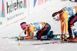 06.03.2021, Oberstdorf, Germany (GER): Sofie Krehl (GER), Pia Fink (GER), (l-r)  - FIS nordic world ski championships cross-country, 30km women, Oberstdorf (GER). www.nordicfocus.com. © Modica/NordicFocus. Every downloaded picture is fee-liable.