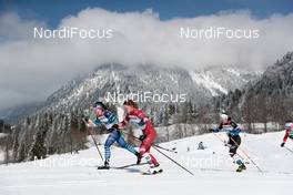 06.03.2021, Oberstdorf, Germany (GER): Krista Parmakoski (FIN), Katerina Razymova (CZE), Yana Kirpichenko (RSF), (l-r)  - FIS nordic world ski championships cross-country, 30km women, Oberstdorf (GER). www.nordicfocus.com. © Modica/NordicFocus. Every downloaded picture is fee-liable.