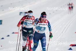 06.03.2021, Oberstdorf, Germany (GER): Tiril Udnes Weng (NOR), Krista Parmakoski (FIN), (l-r)  - FIS nordic world ski championships cross-country, 30km women, Oberstdorf (GER). www.nordicfocus.com. © Modica/NordicFocus. Every downloaded picture is fee-liable.