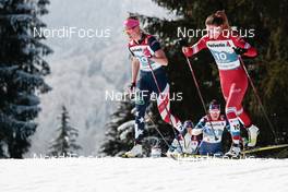 06.03.2021, Oberstdorf, Germany (GER): Sadie Maubet Bjornsen (USA), Yana Kirpichenko (RSF), (l-r)  - FIS nordic world ski championships cross-country, 30km women, Oberstdorf (GER). www.nordicfocus.com. © Modica/NordicFocus. Every downloaded picture is fee-liable.