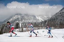 06.03.2021, Oberstdorf, Germany (GER): Masako Ishida (JPN), Emma Ribom (SWE), Laura Mononen (FIN), (l-r)  - FIS nordic world ski championships cross-country, 30km women, Oberstdorf (GER). www.nordicfocus.com. © Modica/NordicFocus. Every downloaded picture is fee-liable.