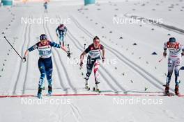 06.03.2021, Oberstdorf, Germany (GER): Johanna Matintalo (FIN), Sadie Maubet Bjornsen (USA), Emma Ribom (SWE), (l-r)  - FIS nordic world ski championships cross-country, 30km women, Oberstdorf (GER). www.nordicfocus.com. © Modica/NordicFocus. Every downloaded picture is fee-liable.