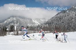 06.03.2021, Oberstdorf, Germany (GER): Ebba Andersson (SWE), Heidi Weng (NOR), Teresa Stadlober (AUT), (l-r)  - FIS nordic world ski championships cross-country, 30km women, Oberstdorf (GER). www.nordicfocus.com. © Modica/NordicFocus. Every downloaded picture is fee-liable.