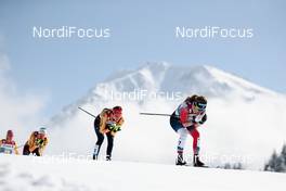 06.03.2021, Oberstdorf, Germany (GER): Laura Gimmler (GER), Helene Marie Fossesholm (NOR), (l-r) - FIS nordic world ski championships cross-country, 30km women, Oberstdorf (GER). www.nordicfocus.com. © Modica/NordicFocus. Every downloaded picture is fee-liable.