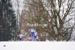 07.03.2021, Oberstdorf, Germany (GER): Emil Iversen (NOR), Iivo Niskanen (FIN), Dario Cologna (SUI), (l-r)  - FIS nordic world ski championships cross-country, 50km men, Oberstdorf (GER). www.nordicfocus.com. © Thibaut/NordicFocus. Every downloaded picture is fee-liable.