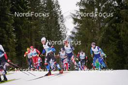 07.03.2021, Oberstdorf, Germany (GER): Ilia Semikov (RSF), Adam Fellner (CZE), Hunter Wonders (USA), Russell Kennedy (CAN), (l-r)  - FIS nordic world ski championships cross-country, 50km men, Oberstdorf (GER). www.nordicfocus.com. © Thibaut/NordicFocus. Every downloaded picture is fee-liable.