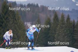 07.03.2021, Oberstdorf, Germany (GER): Bjoern Sandstroem (SWE), Maurice Manificat (FRA), (l-r)  - FIS nordic world ski championships cross-country, 50km men, Oberstdorf (GER). www.nordicfocus.com. © Thibaut/NordicFocus. Every downloaded picture is fee-liable.