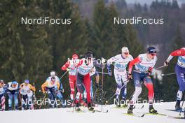 07.03.2021, Oberstdorf, Germany (GER): Keishin Yoshida (JPN), Jens Burman (SWE), Johannes Hoesflot Klaebo (NOR), (l-r)  - FIS nordic world ski championships cross-country, 50km men, Oberstdorf (GER). www.nordicfocus.com. © Thibaut/NordicFocus. Every downloaded picture is fee-liable.