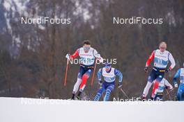 07.03.2021, Oberstdorf, Germany (GER): Emil Iversen (NOR), Iivo Niskanen (FIN), Paal Golberg (NOR), (l-r)  - FIS nordic world ski championships cross-country, 50km men, Oberstdorf (GER). www.nordicfocus.com. © Thibaut/NordicFocus. Every downloaded picture is fee-liable.