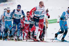 07.03.2021, Oberstdorf, Germany (GER): Clement Parisse (FRA), Iivo Niskanen (FIN), Paal Golberg (NOR) - FIS nordic world ski championships cross-country, 50km men, Oberstdorf (GER). www.nordicfocus.com. © Modica/NordicFocus. Every downloaded picture is fee-liable.