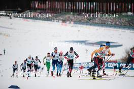 07.03.2021, Oberstdorf, Germany (GER): Candide Pralong (SUI), Antoine Cyr (CAN), Jonas Dobler (GER), (l-r)  - FIS nordic world ski championships cross-country, 50km men, Oberstdorf (GER). www.nordicfocus.com. © Modica/NordicFocus. Every downloaded picture is fee-liable.