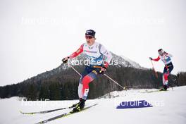 07.03.2021, Oberstdorf, Germany (GER): Johannes Hoesflot Klaebo (NOR), Emil Iversen (NOR), (l-r)  - FIS nordic world ski championships cross-country, 50km men, Oberstdorf (GER). www.nordicfocus.com. © Thibaut/NordicFocus. Every downloaded picture is fee-liable.