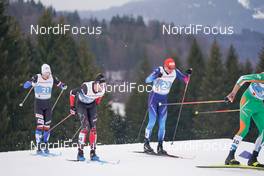 07.03.2021, Oberstdorf, Germany (GER): Michal Novak (CZE), Russell Kennedy (CAN), Jonas Baumann (SUI), (l-r)  - FIS nordic world ski championships cross-country, 50km men, Oberstdorf (GER). www.nordicfocus.com. © Thibaut/NordicFocus. Every downloaded picture is fee-liable.