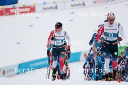07.03.2021, Oberstdorf, Germany (GER): Johannes Hoesflot Klaebo (NOR), Paal Golberg (NOR), (l-r)  - FIS nordic world ski championships cross-country, 50km men, Oberstdorf (GER). www.nordicfocus.com. © Modica/NordicFocus. Every downloaded picture is fee-liable.