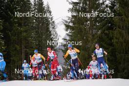 07.03.2021, Oberstdorf, Germany (GER): Jonas Dobler (GER), Evgeniy Belov (RSF), Lucas Boegl (GER), Candide Pralong (SUI), (l-r)  - FIS nordic world ski championships cross-country, 50km men, Oberstdorf (GER). www.nordicfocus.com. © Thibaut/NordicFocus. Every downloaded picture is fee-liable.