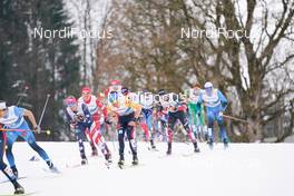 07.03.2021, Oberstdorf, Germany (GER): Gus Schumacher (USA), Jonas Dobler (GER), (l-r)  - FIS nordic world ski championships cross-country, 50km men, Oberstdorf (GER). www.nordicfocus.com. © Thibaut/NordicFocus. Every downloaded picture is fee-liable.