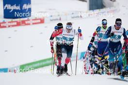 07.03.2021, Oberstdorf, Germany (GER): Simen Hegstad Krueger (NOR), Dario Cologna (SUI), (l-r)  - FIS nordic world ski championships cross-country, 50km men, Oberstdorf (GER). www.nordicfocus.com. © Modica/NordicFocus. Every downloaded picture is fee-liable.