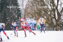 07.03.2021, Oberstdorf, Germany (GER): Scott Patterson (USA), Evgeniy Belov (RSF) - FIS nordic world ski championships cross-country, 50km men, Oberstdorf (GER). www.nordicfocus.com. © Thibaut/NordicFocus. Every downloaded picture is fee-liable.
