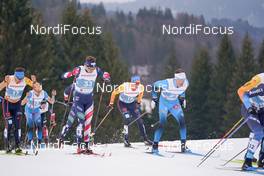 07.03.2021, Oberstdorf, Germany (GER): Jonas Dobler (GER), Scott Patterson (USA), Lucas Boegl (GER), Jean Marc Gaillard (FRA), (l-r)  - FIS nordic world ski championships cross-country, 50km men, Oberstdorf (GER). www.nordicfocus.com. © Thibaut/NordicFocus. Every downloaded picture is fee-liable.