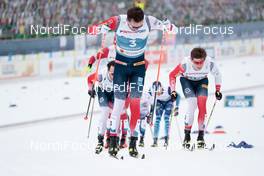 07.03.2021, Oberstdorf, Germany (GER): Emil Iversen (NOR), Johannes Hoesflot Klaebo (NOR), (l-r)  - FIS nordic world ski championships cross-country, 50km men, Oberstdorf (GER). www.nordicfocus.com. © Modica/NordicFocus. Every downloaded picture is fee-liable.