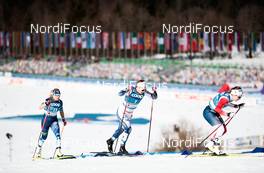 25.02.2021, Oberstdorf, Germany (GER): Jasmi Joensuu (FIN), Johanna Hagstroem (SWE), Anna Svendsen (NOR), (l-r) - FIS nordic world ski championships cross-country, individual sprint, Oberstdorf (GER). www.nordicfocus.com. © Modica/NordicFocus. Every downloaded picture is fee-liable.