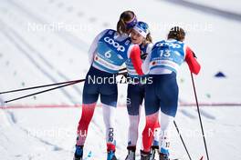 25.02.2021, Oberstdorf, Germany (GER): Ane Appelkvist Stenseth (NOR), Maiken Caspersen Falla (NOR), Tiril Udnes Weng (NOR), (l-r) - FIS nordic world ski championships cross-country, individual sprint, Oberstdorf (GER). www.nordicfocus.com. © Thibaut/NordicFocus. Every downloaded picture is fee-liable.