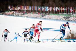 25.02.2021, Oberstdorf, Germany (GER): Haavard Solaas Taugboel (NOR), Lauri Vuorinen (FIN), Ondrej Cerny (CZE), (l-r) - FIS nordic world ski championships cross-country, individual sprint, Oberstdorf (GER). www.nordicfocus.com. © Modica/NordicFocus. Every downloaded picture is fee-liable.