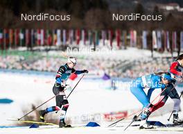 25.02.2021, Oberstdorf, Germany (GER): Tereza Beranova (CZE), Lucia Scardoni (ITA), (l-r) - FIS nordic world ski championships cross-country, individual sprint, Oberstdorf (GER). www.nordicfocus.com. © Modica/NordicFocus. Every downloaded picture is fee-liable.