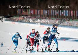 25.02.2021, Oberstdorf, Germany (GER): Lucia Scardoni (ITA), Tatiana Sorina (RSF), Lotta Udnes Weng (NOR), Tiril Udnes Weng (NOR), Johanna Matintalo (FIN), (l-r) - FIS nordic world ski championships cross-country, individual sprint, Oberstdorf (GER). www.nordicfocus.com. © Modica/NordicFocus. Every downloaded picture is fee-liable.