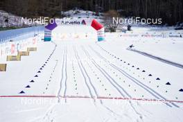 25.02.2021, Oberstdorf, Germany (GER): Event Feature: view over the finish straight - FIS nordic world ski championships cross-country, individual sprint, Oberstdorf (GER). www.nordicfocus.com. © Thibaut/NordicFocus. Every downloaded picture is fee-liable.
