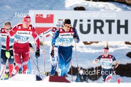 25.02.2021, Oberstdorf, Germany (GER): Alexander Bolshunov (RSF), Jovian Hediger (SUI), (l-r) - FIS nordic world ski championships cross-country, individual sprint, Oberstdorf (GER). www.nordicfocus.com. © Modica/NordicFocus. Every downloaded picture is fee-liable.