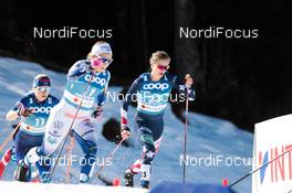 25.02.2021, Oberstdorf, Germany (GER): Johanna Hagstroem (SWE), Jessie Diggins (USA), (l-r) - FIS nordic world ski championships cross-country, individual sprint, Oberstdorf (GER). www.nordicfocus.com. © Modica/NordicFocus. Every downloaded picture is fee-liable.
