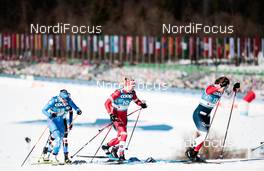 25.02.2021, Oberstdorf, Germany (GER): Lucia Scardoni (ITA), Tatiana Sorina (RSF), Tiril Udnes Weng (NOR), (l-r) - FIS nordic world ski championships cross-country, individual sprint, Oberstdorf (GER). www.nordicfocus.com. © Modica/NordicFocus. Every downloaded picture is fee-liable.