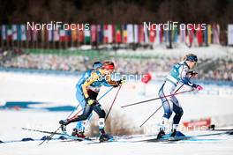 25.02.2021, Oberstdorf, Germany (GER): Caterina Ganz (ITA), Laura Gimmler (GER), Maja Dahlqvist (SWE), (l-r) - FIS nordic world ski championships cross-country, individual sprint, Oberstdorf (GER). www.nordicfocus.com. © Modica/NordicFocus. Every downloaded picture is fee-liable.