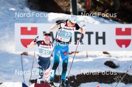 25.02.2021, Oberstdorf, Germany (GER): James Clinton Schoonmaker (USA), Lucas Chanavat (FRA), (l-r) - FIS nordic world ski championships cross-country, individual sprint, Oberstdorf (GER). www.nordicfocus.com. © Modica/NordicFocus. Every downloaded picture is fee-liable.