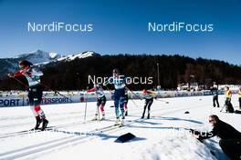 25.02.2021, Oberstdorf, Germany (GER): Lotta Udnes Weng (NOR), Katri Lylynpera (FIN), (l-r) - FIS nordic world ski championships cross-country, individual sprint, Oberstdorf (GER). www.nordicfocus.com. © Modica/NordicFocus. Every downloaded picture is fee-liable.