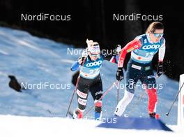 25.02.2021, Oberstdorf, Germany (GER): Tereza Beranova (CZE), Tiril Udnes Weng (NOR), (l-r) - FIS nordic world ski championships cross-country, individual sprint, Oberstdorf (GER). www.nordicfocus.com. © Modica/NordicFocus. Every downloaded picture is fee-liable.