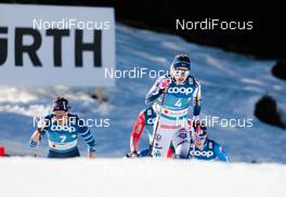 25.02.2021, Oberstdorf, Germany (GER): Katri Lylynpera (FIN), Jonna Sundling (SWE), (l-r) - FIS nordic world ski championships cross-country, individual sprint, Oberstdorf (GER). www.nordicfocus.com. © Modica/NordicFocus. Every downloaded picture is fee-liable.
