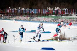 25.02.2021, Oberstdorf, Germany (GER): Yulia Stupak (RSF), Jasmi Joensuu (FIN), Johanna Hagstroem (SWE), Anna Svendsen (NOR), (l-r) - FIS nordic world ski championships cross-country, individual sprint, Oberstdorf (GER). www.nordicfocus.com. © Modica/NordicFocus. Every downloaded picture is fee-liable.