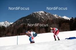 25.02.2021, Oberstdorf, Germany (GER): Paal Golberg (NOR), Gleb Retivykh (RSF), (l-r) - FIS nordic world ski championships cross-country, individual sprint, Oberstdorf (GER). www.nordicfocus.com. © Thibaut/NordicFocus. Every downloaded picture is fee-liable.
