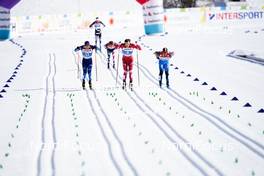 25.02.2021, Oberstdorf, Germany (GER): Lauri Vuorinen (FIN), Gleb Retivykh (RSF), Richard Jouve (FRA), (l-r) - FIS nordic world ski championships cross-country, individual sprint, Oberstdorf (GER). www.nordicfocus.com. © Thibaut/NordicFocus. Every downloaded picture is fee-liable.