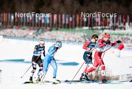 25.02.2021, Oberstdorf, Germany (GER): Tereza Beranova (CZE), Lucia Scardoni (ITA), Lotta Udnes Weng (NOR), Tatiana Sorina (RSF), (l-r) - FIS nordic world ski championships cross-country, individual sprint, Oberstdorf (GER). www.nordicfocus.com. © Modica/NordicFocus. Every downloaded picture is fee-liable.