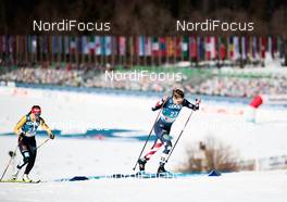 25.02.2021, Oberstdorf, Germany (GER): Katharina Hennig (GER), Jessie Diggins (USA), (l-r) - FIS nordic world ski championships cross-country, individual sprint, Oberstdorf (GER). www.nordicfocus.com. © Modica/NordicFocus. Every downloaded picture is fee-liable.