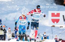 25.02.2021, Oberstdorf, Germany (GER): Valentin Chauvin (FRA), Johannes Hoesflot Klaebo (NOR), (l-r) - FIS nordic world ski championships cross-country, individual sprint, Oberstdorf (GER). www.nordicfocus.com. © Modica/NordicFocus. Every downloaded picture is fee-liable.