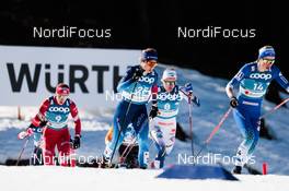 25.02.2021, Oberstdorf, Germany (GER): Hristina Matsokina (RSF), Laurien Van Der Graaff (SUI), Linn Svahn (SWE), Anamarija Lampic (SLO), (l-r) - FIS nordic world ski championships cross-country, individual sprint, Oberstdorf (GER). www.nordicfocus.com. © Modica/NordicFocus. Every downloaded picture is fee-liable.